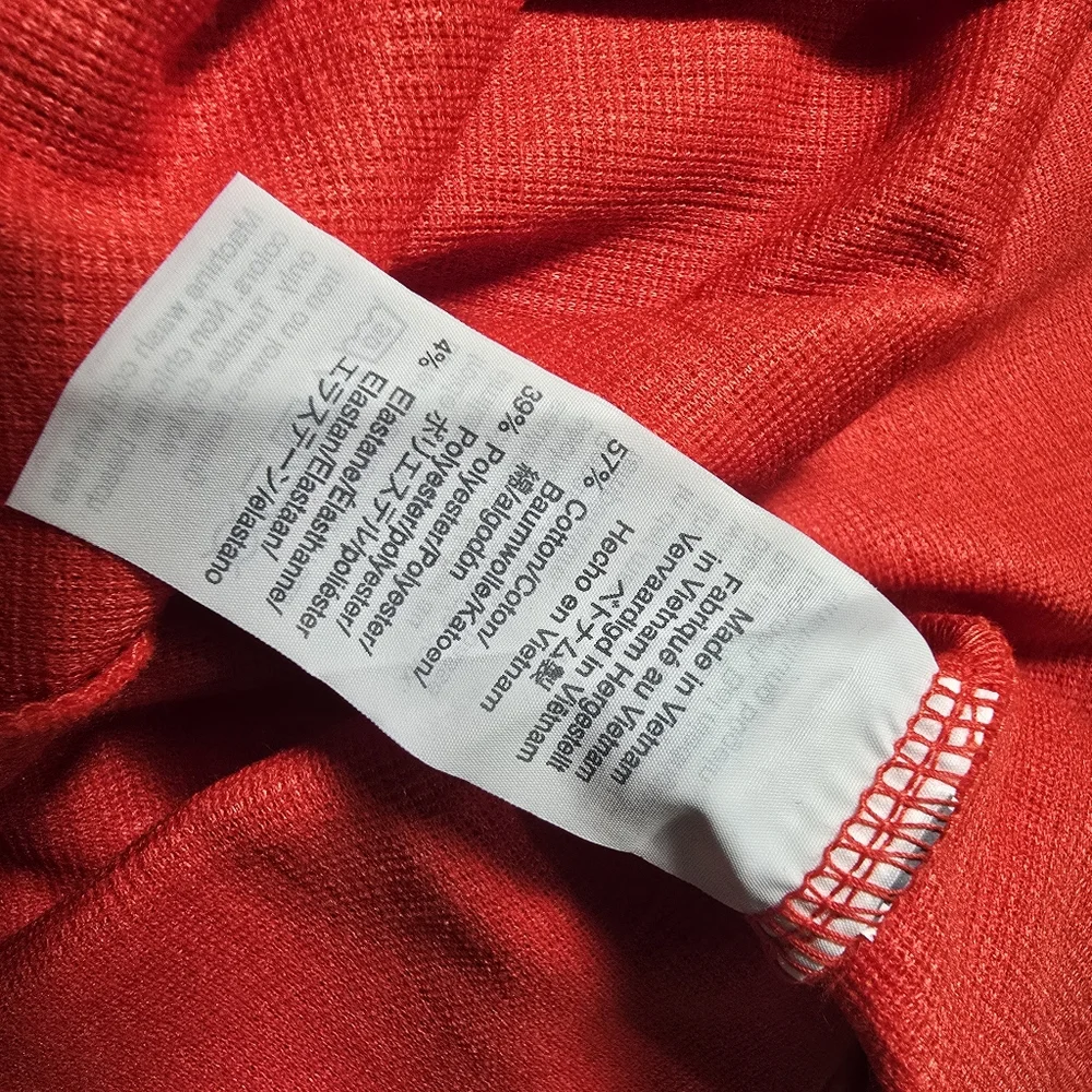 J. Crew Women's XXS Wrap Like Textured Orange Dress